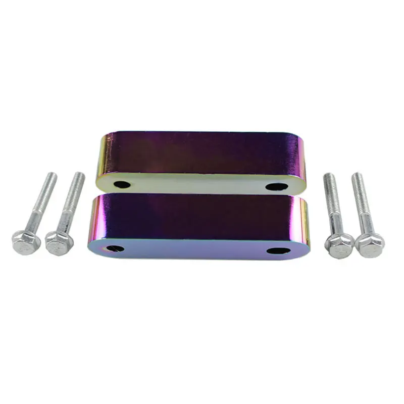 RASTP-спортивный капот Vent Spacer стояки с 4 шт. крыло шайбы для 88-00 Honda Civic CRX/90-01 для Acura с логотипом RS-HR001 - Цвет: Neo Chrome