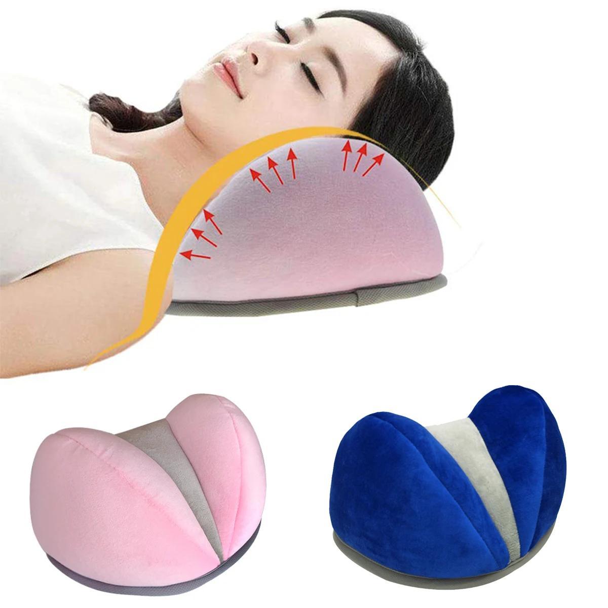 

Neck Support Cervical Pillow Neck Shoulder Relaxer Neck Pillows Soft Slow Rebound Space Travel Pillow Shoulder Pain Relief