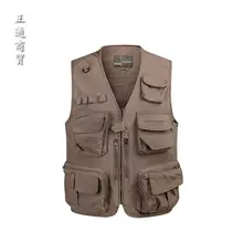 new men Multi-pocket Mens Vests Mesh Travels Tops Men' s Mesh Vest Quick Dry Sleeveless Jacket Photographer Vests later travels s