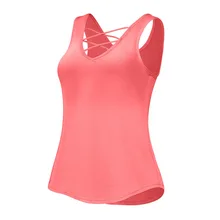 Красивый жилет для йоги с перекрещивающимися спинками, спортивный Спортивный костюм с рисунком в полоску, для бега спереди, для фитнеса, для женщин, лето, сексуальный топ, рубашка