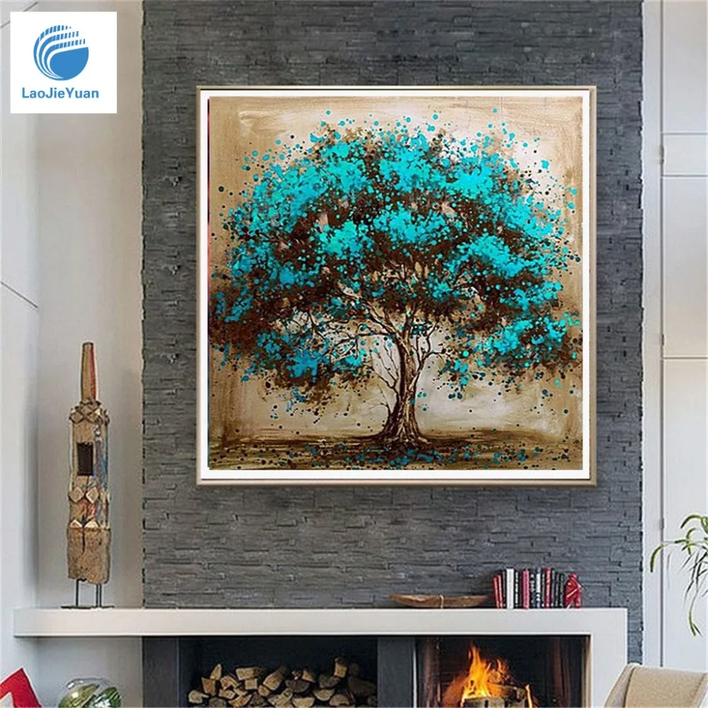 

LaoJieYuan Hot sale 5d diamond modern art mosaic painting diamond painting sets
