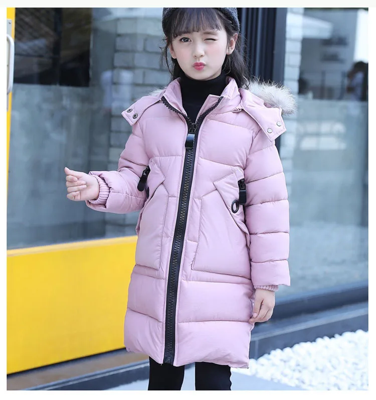new 2017 winter girls padded coats long clothes children solid hooded jackets for girl warm tops kids parka clothing 4 5 6 7 8 9 10 11 12 13 14 15 years little big teenage girl coat winter long  girls winter coats 2017 (26)