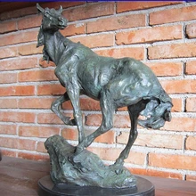 Bi003725 Мебель Украшения Медь Бронзовая Скульптура Искусства Абстрактные Знаки Лошадь Статуя