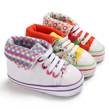 

0-18 Months Toddler Infant Baby Girls Shoes Casual Print Flower Sneaker Slip-On Soft Sole Crib Shoes First Walkers Sapato Menino