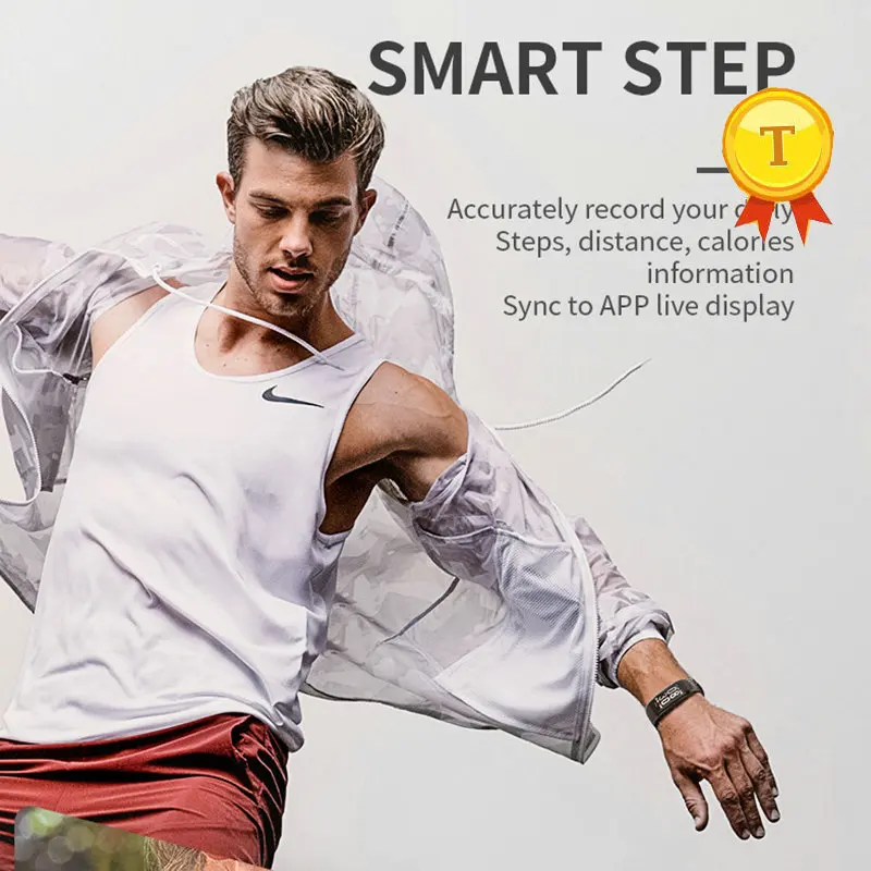 Умный Браслет Смарт-браслет монитор сердечного ритма водонепроницаемый IP67 спортивный наручный трекер физической активности Смарт-часы PK mi Band 4