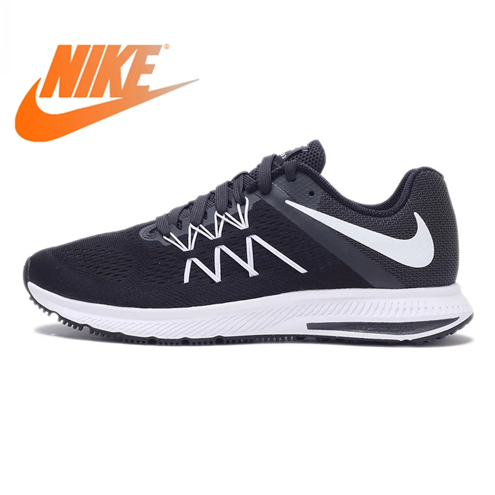 Оригинальный Nike Оригинальные кроссовки дышащий зум WINFLO 3 для мужчин's бег обувь; кроссовки для спорта открытый прогулки Бег Спортивная
