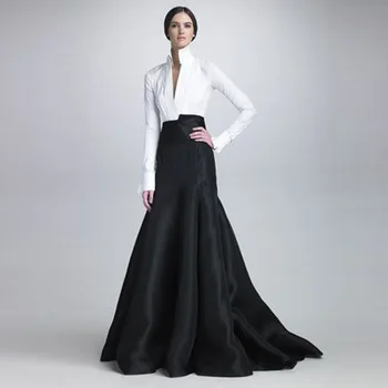 

Chic Long Mermaid Satin Skirts Fashion Custom Made Floor Length Women Evening Party Skirts Fashion Trends Maxi Skirts