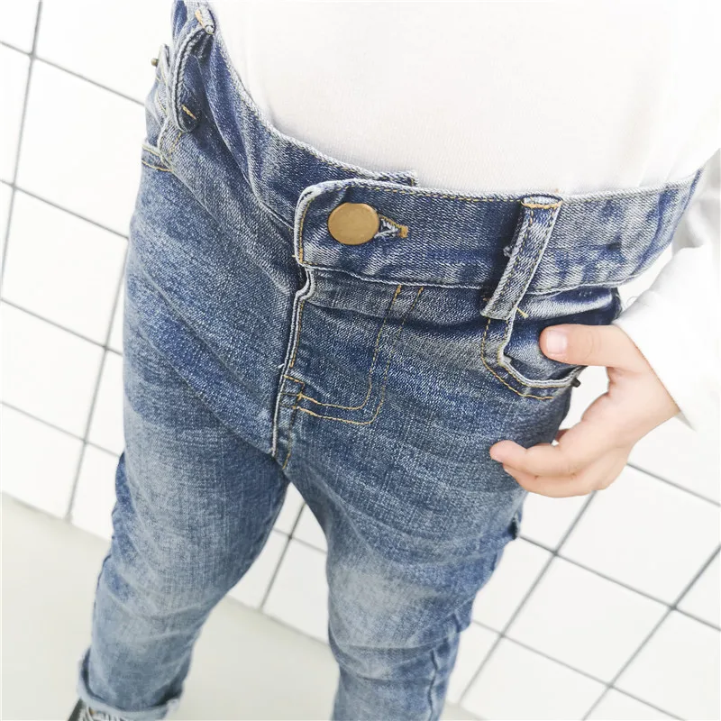 Autumn 2018 New Style Girls Jeans Kids Clothing Pants For Girls Spring Trousers Children Jeans Elastic Waist Fashion For Baby (21)