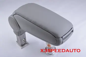 

Gray Leather Center Console Armrest For AUDI A6 1999-2004