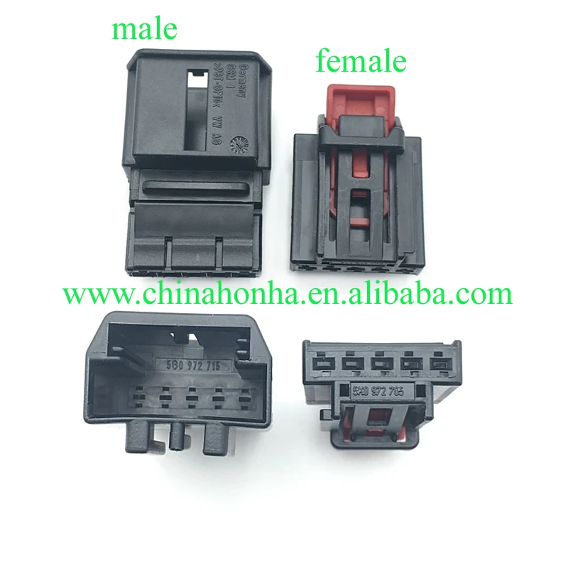 

5 sets 5 Pin/Way automobile connector Male and Female Taillight Plug Connector 5K0 972 705/5G0 972 715