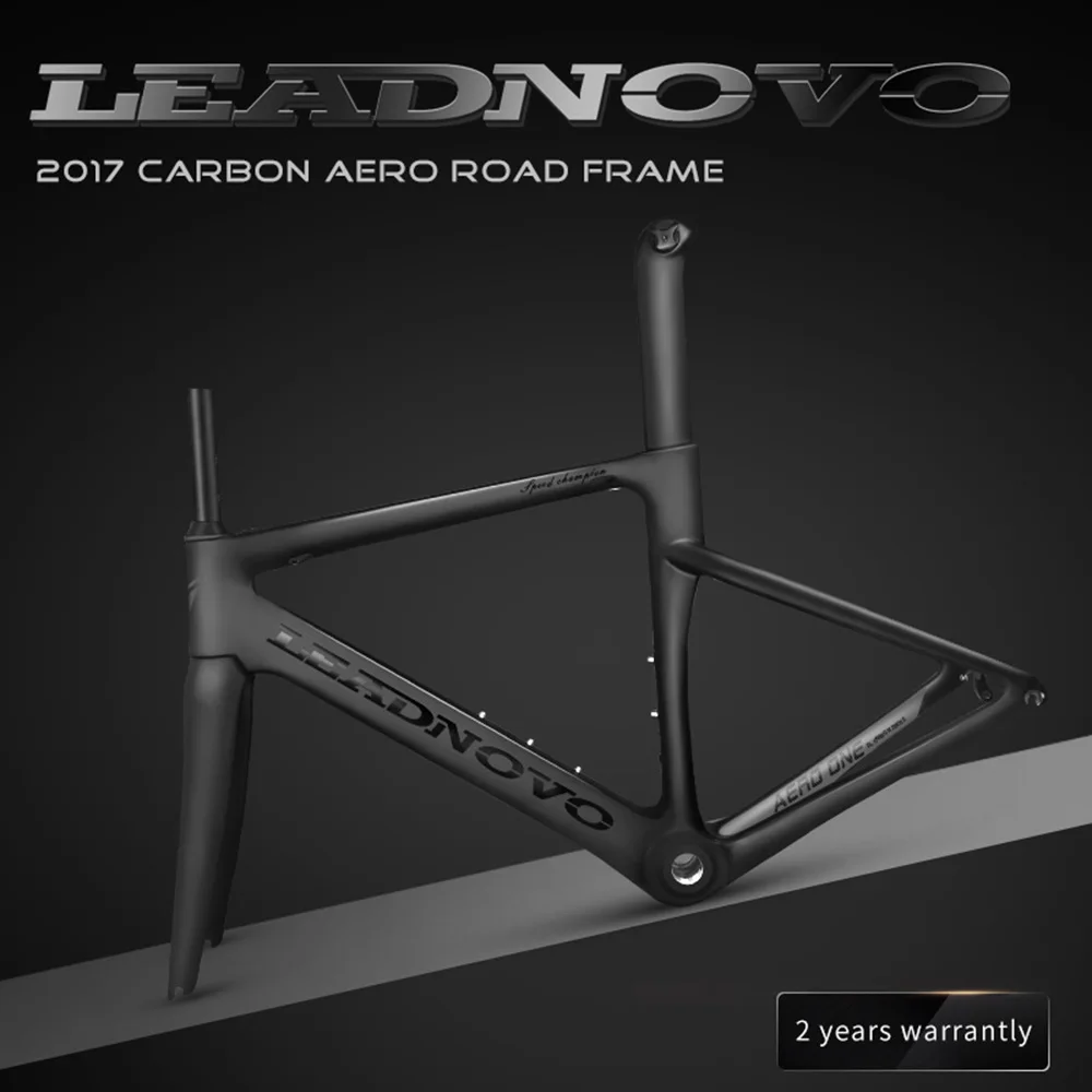 Clearance NEW carbon road frame inner cable Di2&Mechanical racing bike carbon road frame+fork+seatpost+headset carbon road bike LEADNOVO 18