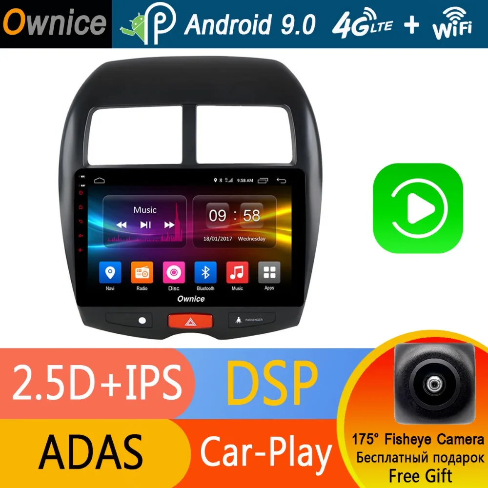 

8 Core 4G+32G 10.1" IPS Android 9.0 Car Radio DVD Player GPS Navi System For Mitsubishi ASX 2011 2012 2013 2014 2015 2016 2017