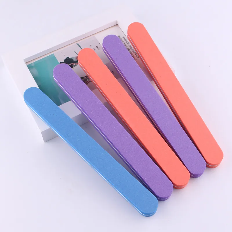 

1 Pcs 100/180 Nail File Buffer Nail Art Tips Buffing File Sponge Manicure Sanding Block Double-side UV Gel Tips Pedicure Tools