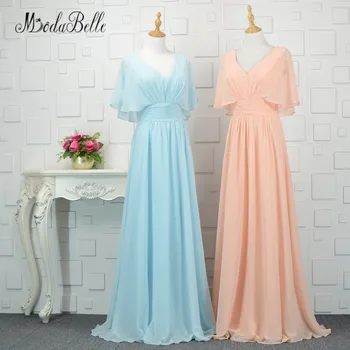 modabelle Peach/Blue Bridesmaid Dresses For Wedding 2018 Chiffon Burgundy Abiti Damigella D'onore Cheap Women Long Party Gown modabelle Peach/Blue Bridesmaid Dresses For Wedding 2018 Chiffon Burgundy Abiti Damigella D'onore Cheap Women Long Party Gown