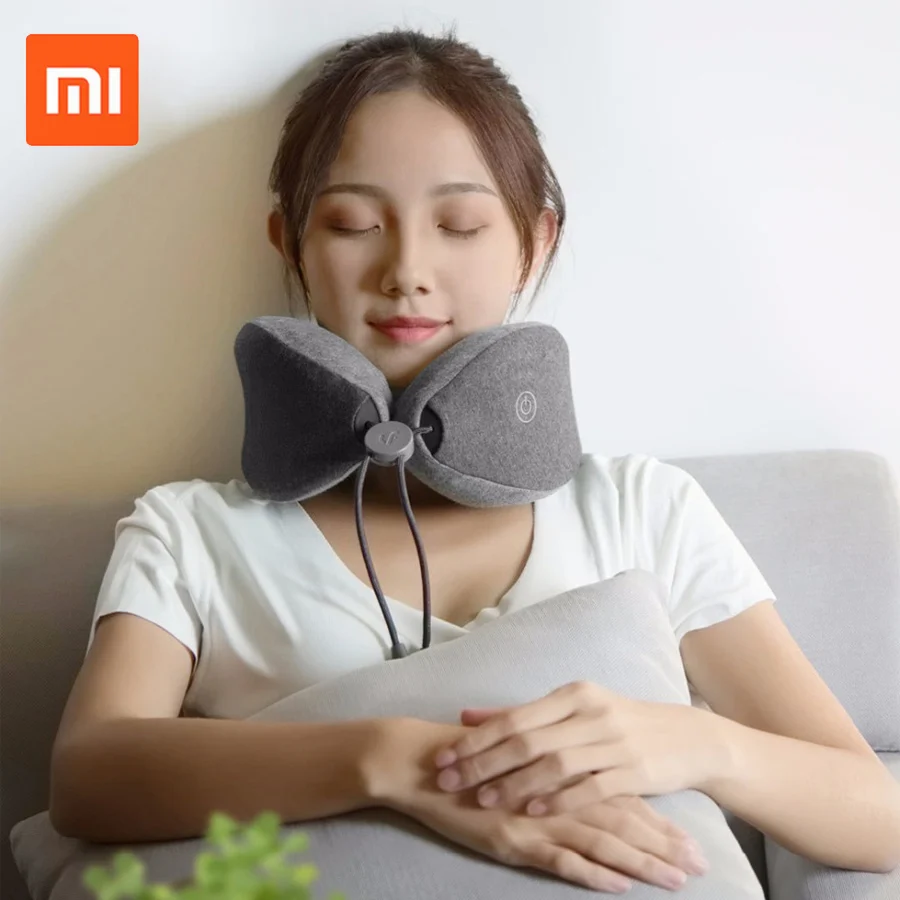 Новейший Xiaomi Mijia LF массажер для шеи подушка для шеи Расслабляющая мышечная терапия массажер подушка для сна для офиса дома и путешествий