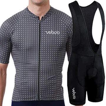 Uniforme ciclismo летний комплект велосипедной одежды с коротким рукавом, Триатлон для велосипеда, одежда с нагрудником, гель, MTB, велокостюм - Цвет: SET  08