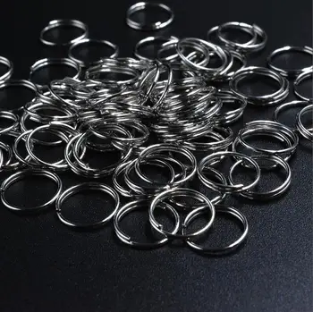 

FLTMRH 50pcs 12mm Tone Double Loops Open Jump Rings Split Rings For Jewelry Making Bracelet Neck lace DIYy Findings