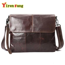 Männer Tasche Aus Echtem Leder Mode Männer 2016 Neue leder-aktentaschen business männer crossbody umhängetasche handtaschen