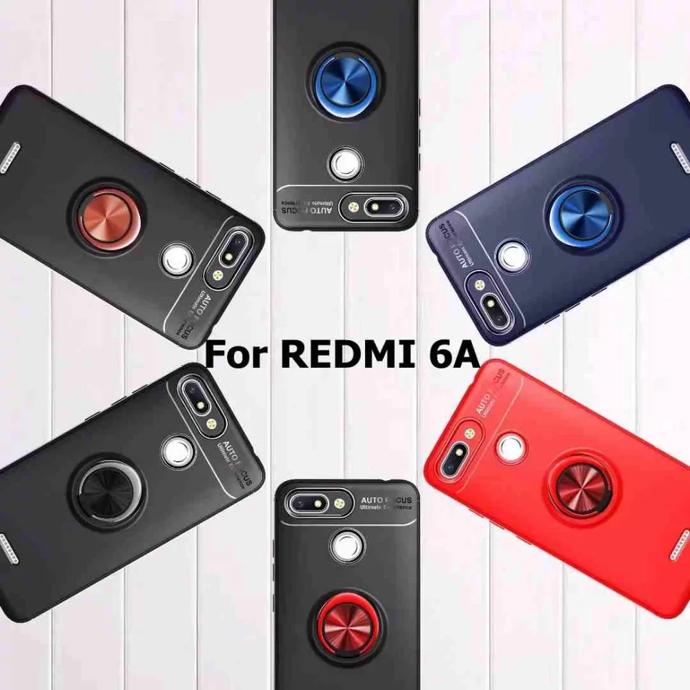 Антидетонационных чехол для телефона Redmi Note 4x note5A note6 кольцевой магнитный