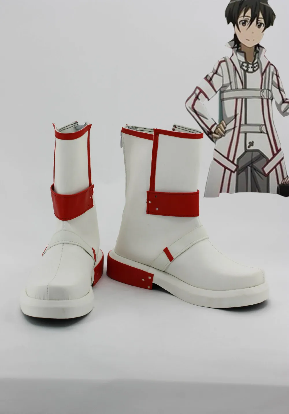 Free shipping Custom cheap white Kirito shoes from Sword