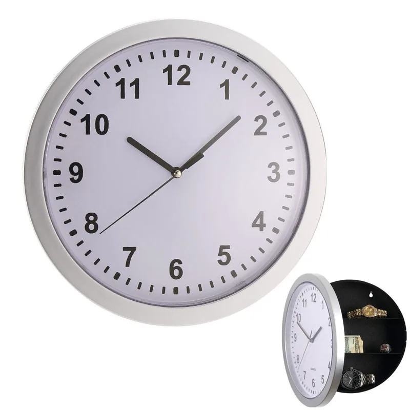 

Modern Design Digital Clock Safe Storage Box Clock Plastic Jewelry Money Hidden Secret Stash Safe Box