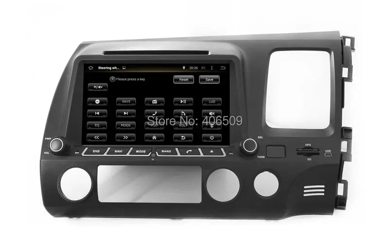 Android 9,0 автомобильный dvd-плеер gps навигация для Honda Civic правая сторона 2006-2011 с радио BT USB wifi аудио 8 ядерный процессор 1024*600