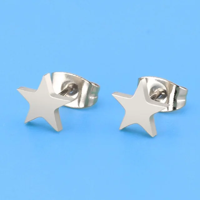 Silver Star Earring