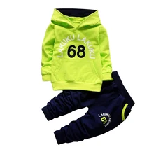 Conjunto de Roupas criancas Menino Roupa do bebe Define algodao Criancas толстовки Terno Dos Esportes 1-5 t Das Meninas Dos M