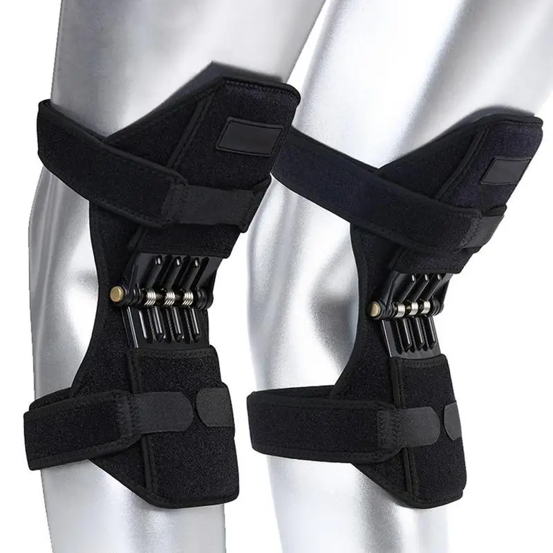 

1pair Knee Booster Sport Spring Knee Strap Mountain Climbing Running Knee Booster Pad Joint Protection Massager Tools