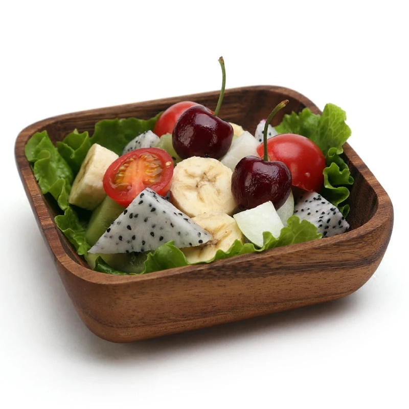 2018 High Quality Japanese style Wood Fruit dishes Dinner plates