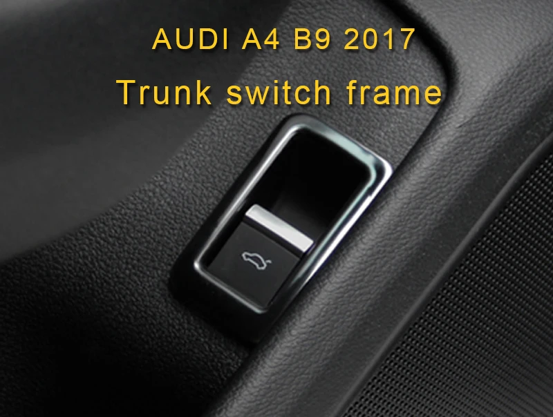Gelinsi для A4 A5 S4 S5 B9 Авто Стайлинг сиденье водителя Переключатель багажника рамка накладка наклейка интерьерные аксессуары