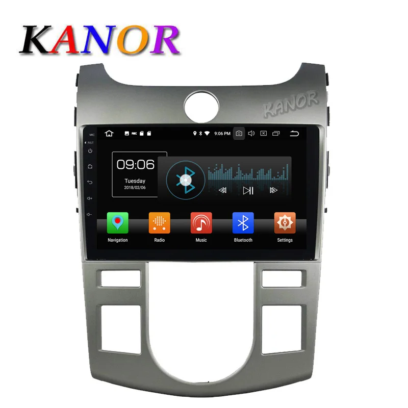 

Android 8.0 octa core IPS car dvd player GPS navigation car stereo 9 inch 1024*600 for kia forte cerato 2009 2010 2011 2012