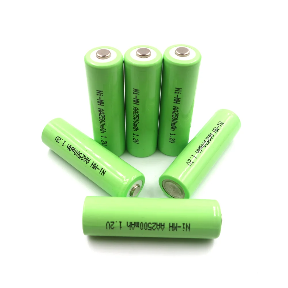 AA 2500mAh 10 шт. 2.5Ah перезаряжаемая батарея Ni-MH аккумуляторные батареи камера игрушечные часы фонарик дистанционное управление