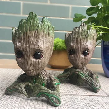 

2018 New Guardians of the Galaxy Avengers Action Figure Model Toy Tree Man Baby Flowerpot pen Macetero Vase Planter flower Pot