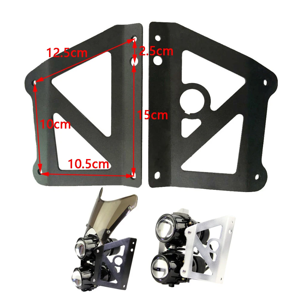 

1 Pair Motorcycle Headlight Holders For MadAss Sachs Headlight Lamp Mount Brackets