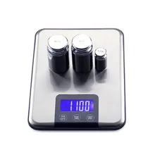 5KG*1g Large Slim Kitchen Scales Stainless Steel Max Capacity 5KG Digital Food Weight Balances Electronic Scale Hot Selling