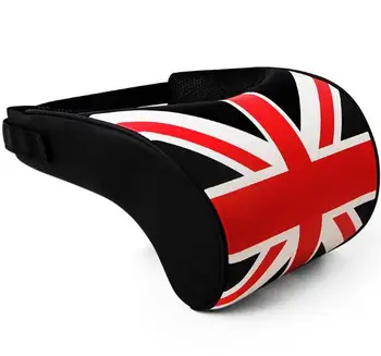 

1 Pcs Car Pillow Leather Neck Headrest Super Soft Memory Foam Auto Seat Cover Head Neck Rest Cushion Fit For BMW Mini Cooper