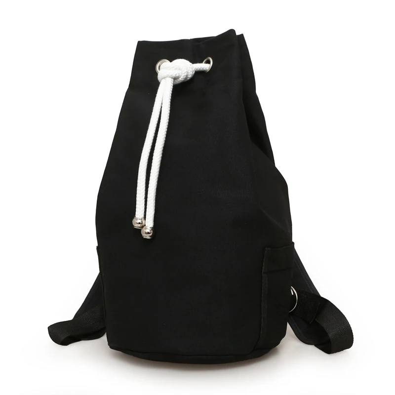 HIGHSEE, новинка, большая вместительность, спортивные сумки для спортзала, женская сумка для фитнеса, Холщовый спортивный рюкзак на шнурке, Холщовая Сумка-мешок, спортивный рюкзак - Цвет: black