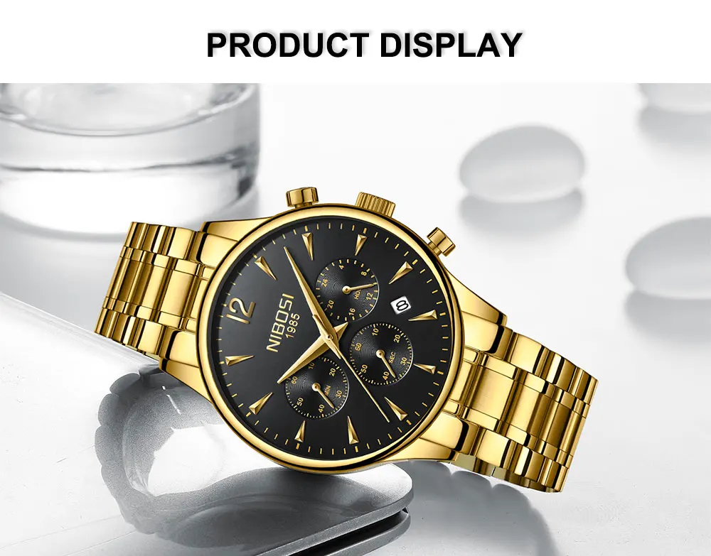 NIBOSI Horloges Mannen Met Datum Luxury Mens Watches Quartz Business Watch Men Waterproof Clock Man Full Steel Band Uhren Herren (8)