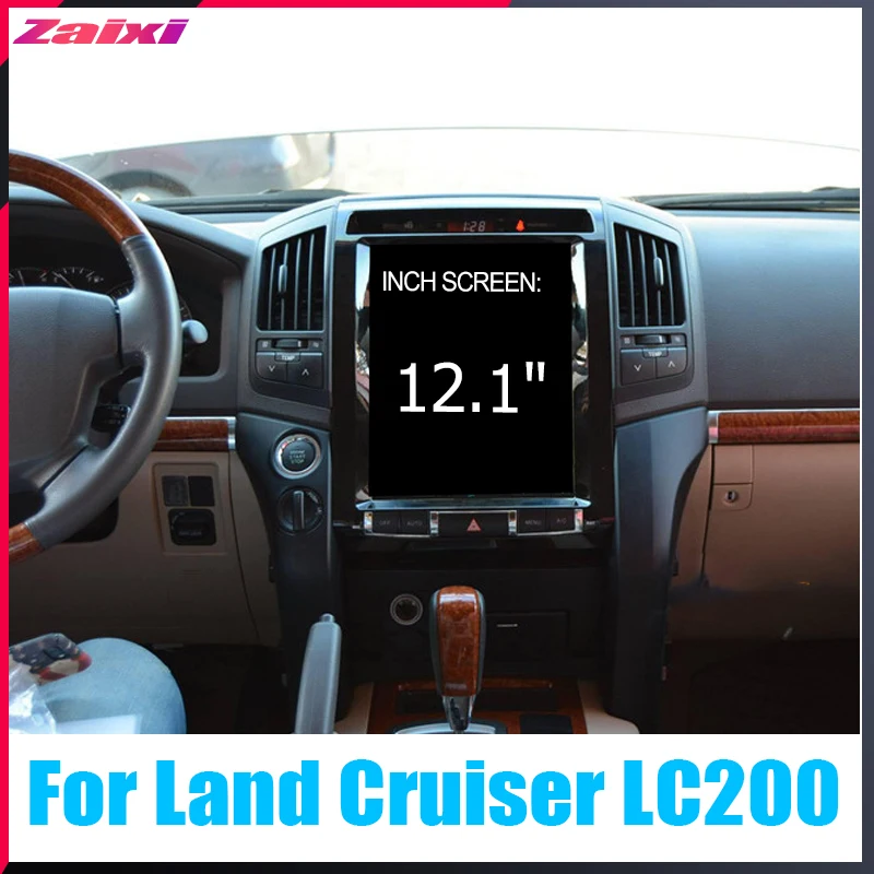 Flash Deal ZaiXi 12.1" Tesla Type Android For Toyota Land Cruiser LC200 2008~2015 Car Android DVD Player Navigation GPS Radio Multimedia 1