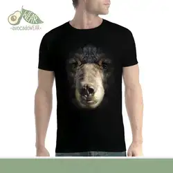 Black Bear Face животного Для мужчин футболка S-3XL футболки новые унисекс забавные высокое качество Повседневное печати 100% хлопок