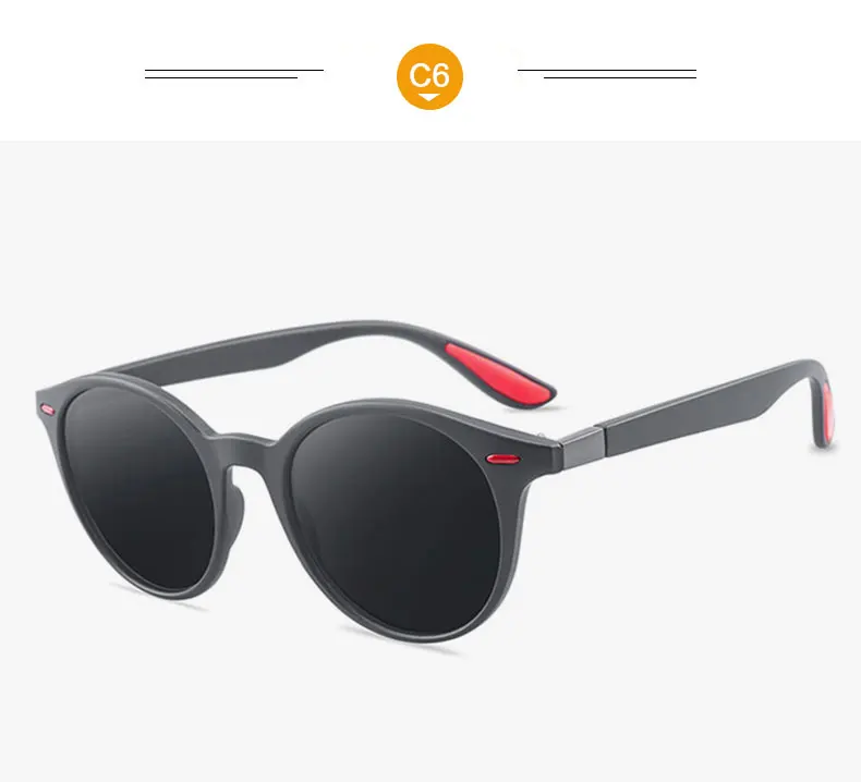 Модные круглые поляризованные солнцезащитные очки фирменный дизайн для женщин и мужчин ретро вождения солнцезащитные очки UV400 оттенки очки Oculos de sol