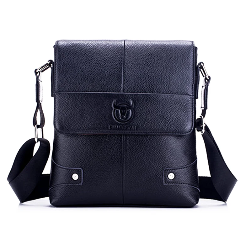 

DCOS BULLCAPTAIN Men's Suitcase Bag Genuine Leather Men's Shoulder Bag Crossbody Small Men's Business Messenger Bag