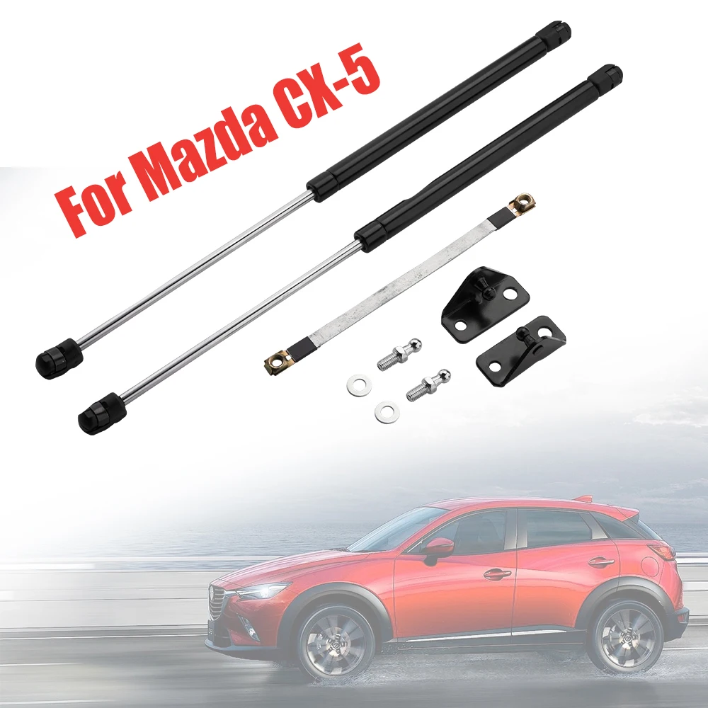 

Car Engine Cover Supports Struts Rod Front Bonnet Hood Lift Hydraulic Rod Strut Spring Shock Bar for Mazda CX5 CX-5 2017 2018