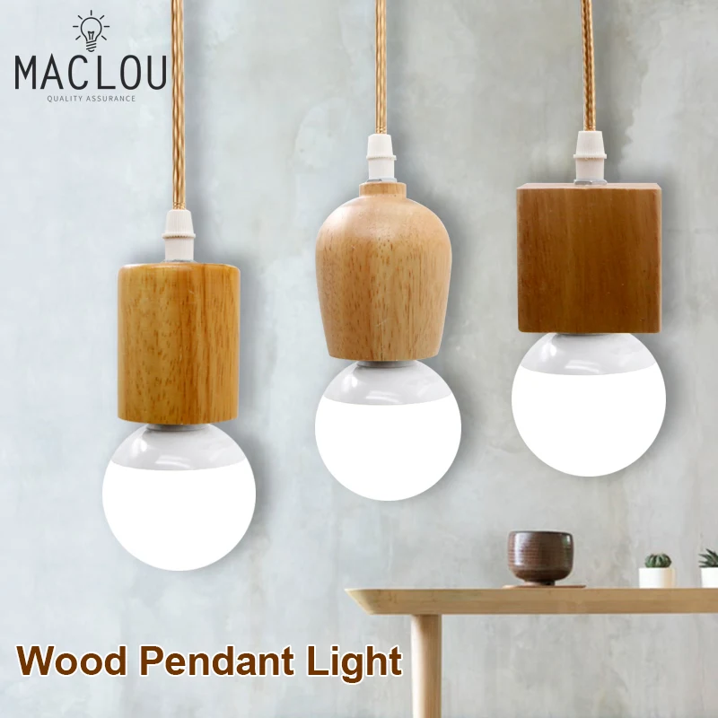 

Wood Lamp Modern Creative Pendant Light nordic Hanglampen Suspension Lamp Kitchen Hanging Light Fixtures Dining Indoor Lighting