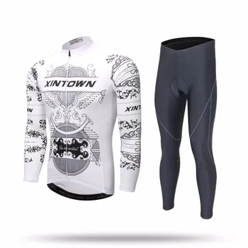 

XINTOWN Cycling Sets Long Sleeve Breathable Jersey Clothes Bicicleta Mountain Bike Ropa Ciclismo Bicycle Set Long Sleeve YAOYUEB