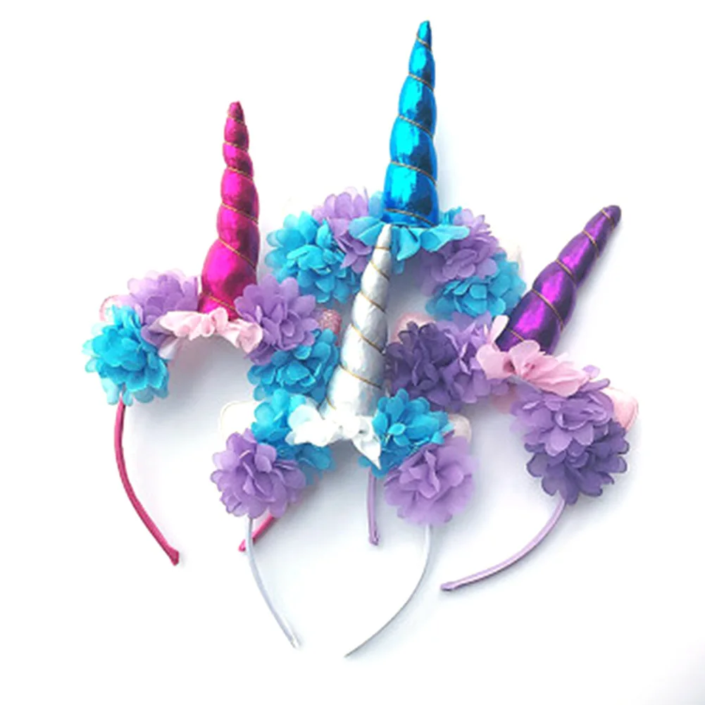 1 pcs Colorful Handmade Kids Hair Bands Party Glittery Beautiful