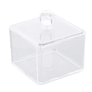 

Makeup Organizer Bathroom Storage Cotton Buds Dispenzer Cotton Swabs Holder With Lid