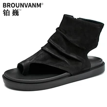 Summer high top leather sandals men personality Roman sandals casual beach shoes men cool boots mens gladiator sandals summer цена Summer high top leather sandals men personality Roman sandals casual beach shoes men cool boots mens gladiator sandals summer цены онлайн