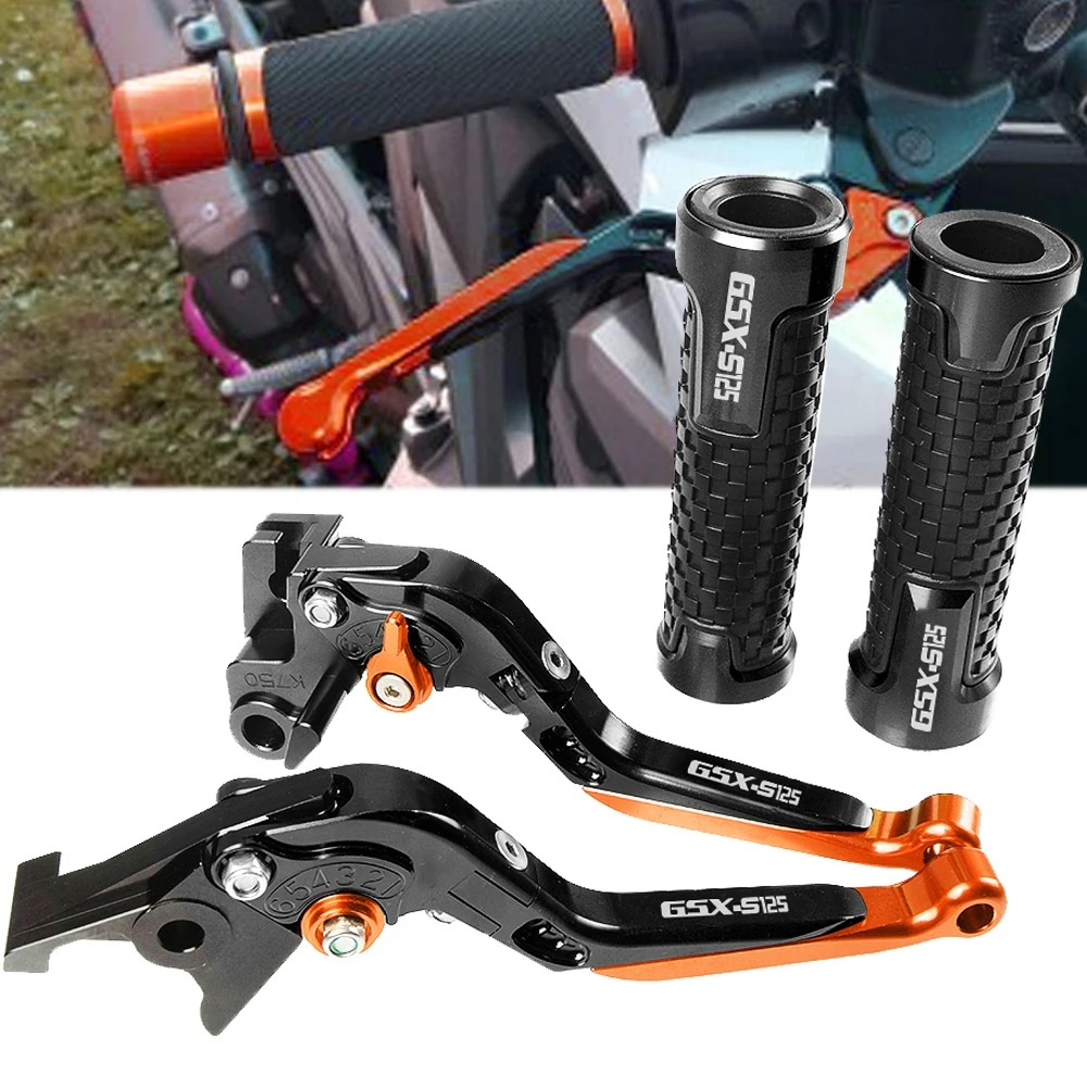 

For Suzuki GSX-S125 GSX S125 2017-2019 Motorcycle Motorbike Motocross CNC Pivot Brake Clutch Levers and Handlebar Grip Hand Grip